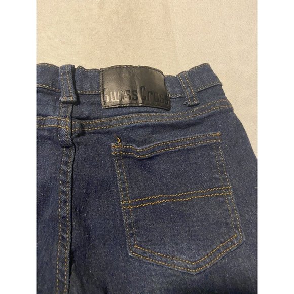 Swiss Cross Boys Stretch Skinny Fit Jeans Dark Wash Size 16 - Picture 9 of 11